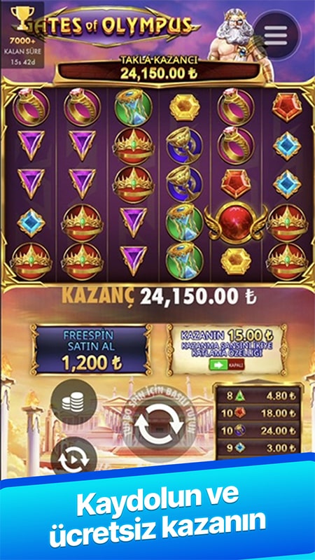 Slotbaba Bonuslar Ekranı - Freespin ve özel teklifler